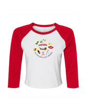 No Toys Left Behind Embroidered Micro Rib 3/4 Sleeve Tee