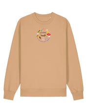 No Toys Left Behind Embroidered Organic Cotton Sweatshirt
