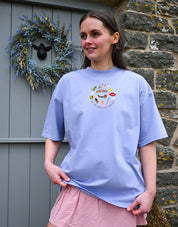 No Toys Left Behind Embroidered Oversized Organic Cotton Tee