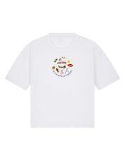 No Toys Left Behind Embroidered Boxy Organic Cotton Tee