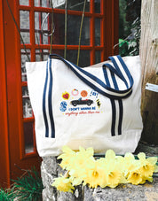 Tree Hill Embroidered Boat Bag