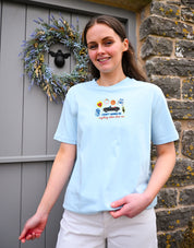 Tree Hill Embroidered Organic Cotton T-Shirt
