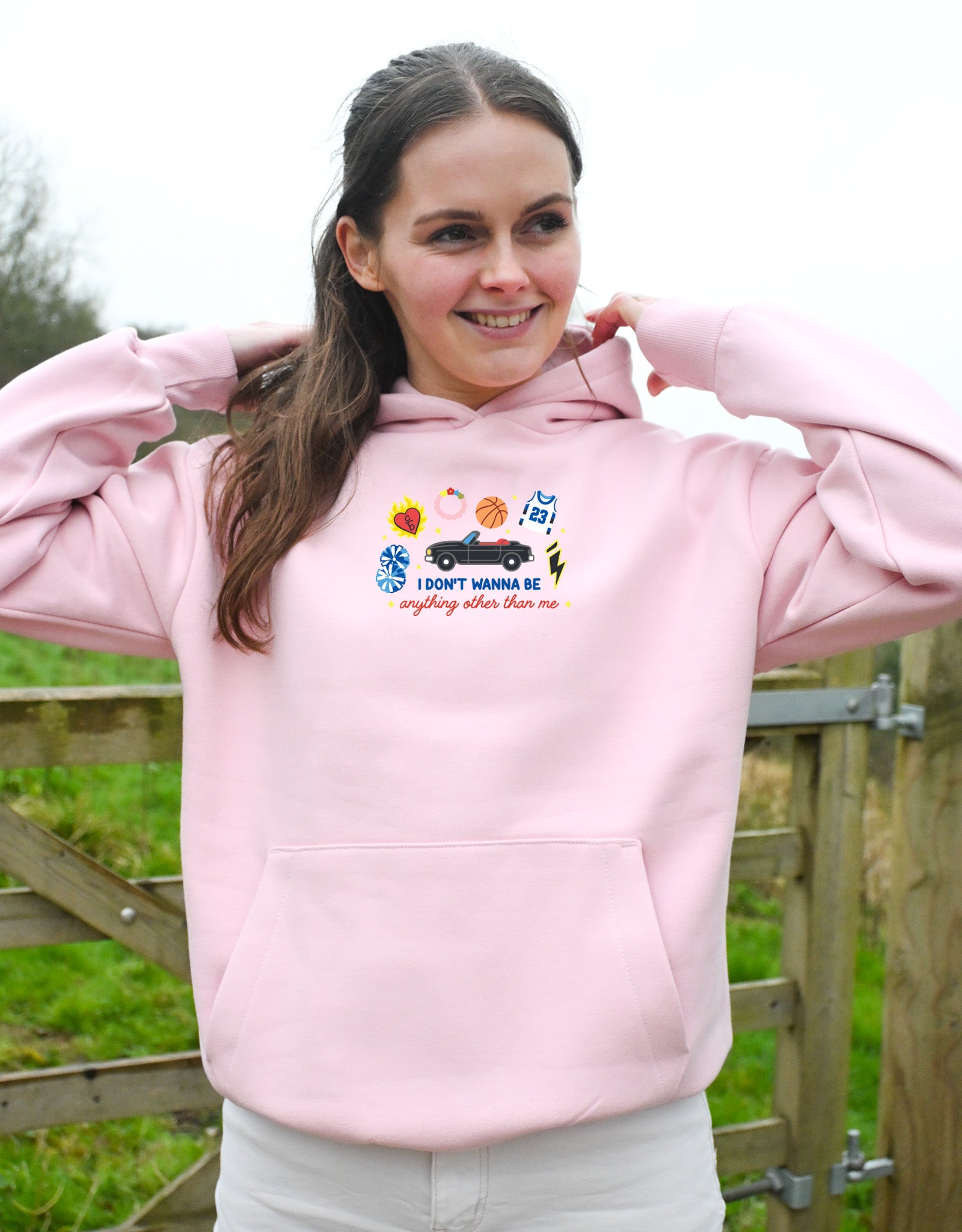 Tree Hill Embroidered Heavyweight Cotton Hoodie