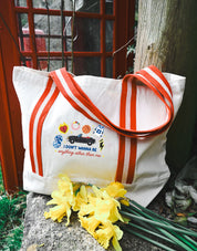Tree Hill Embroidered Boat Bag