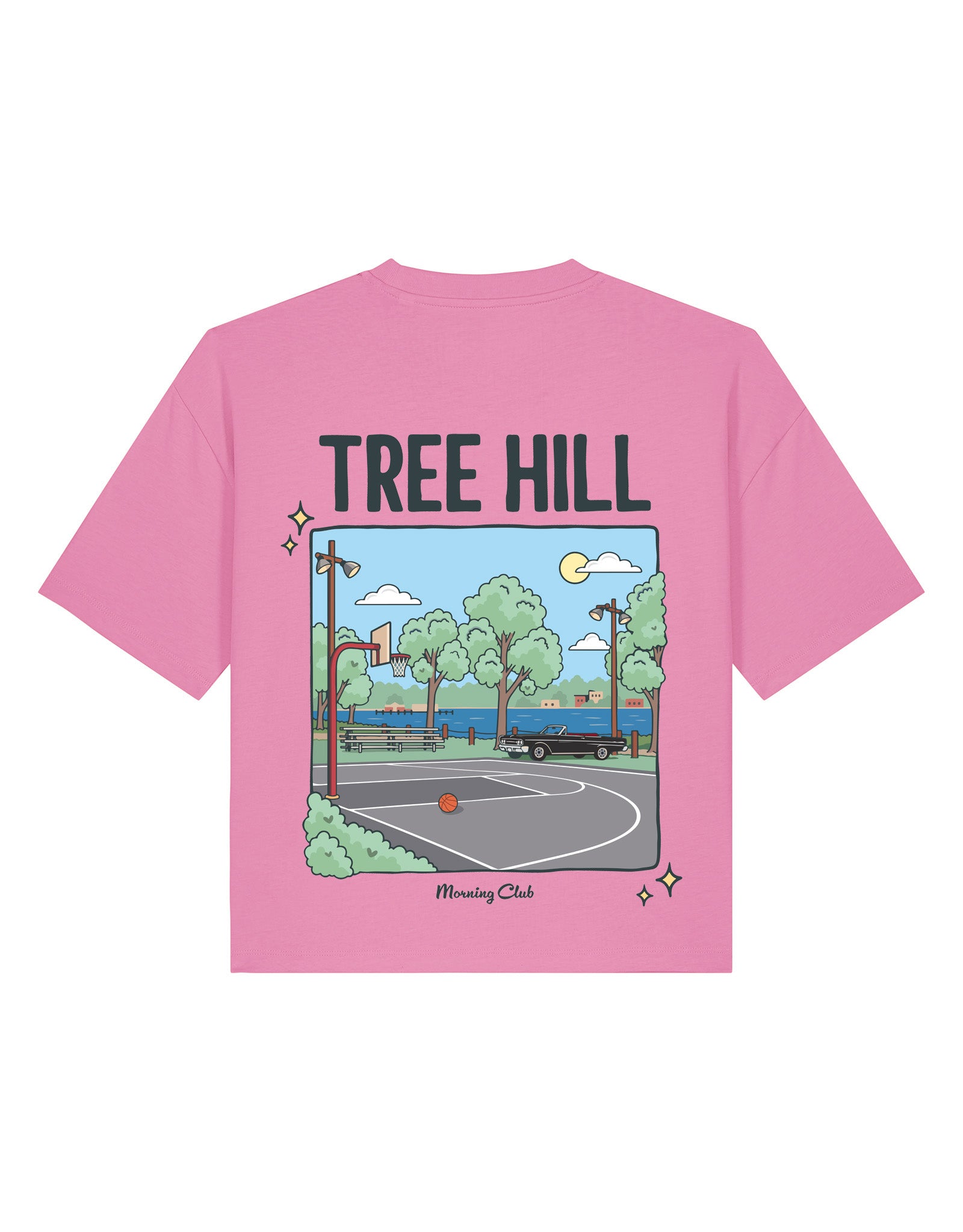 Tree Hill Printed Boxy Organic Cotton Tee