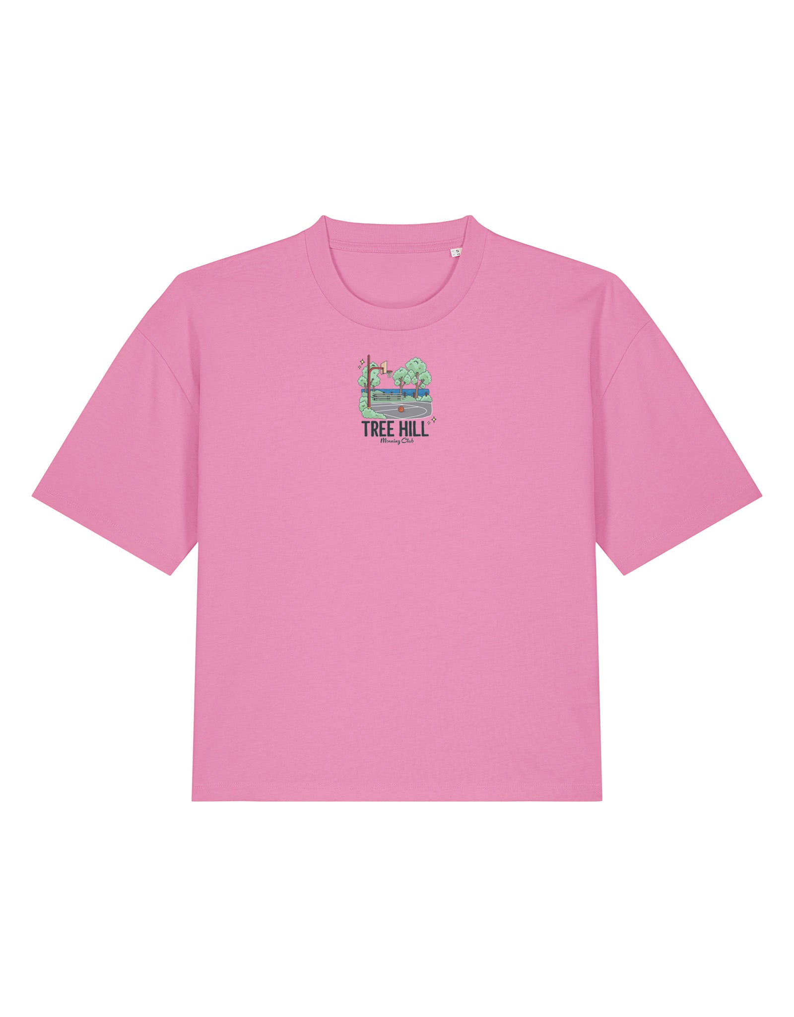 Tree Hill Printed Boxy Organic Cotton Tee