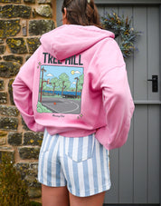 Tree Hill Printed Boxy Organic Cotton Zip Hoodie