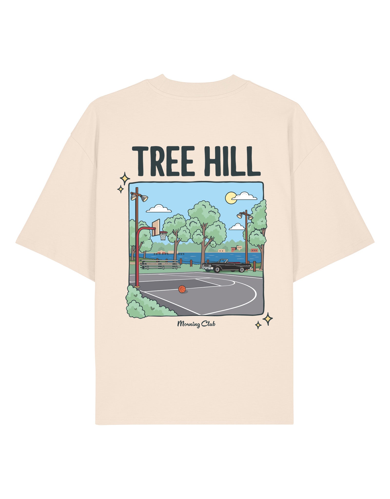 Tree Hill Printed Oversized Organic Cotton Tee