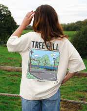 Tree Hill Printed Oversized Organic Cotton Tee