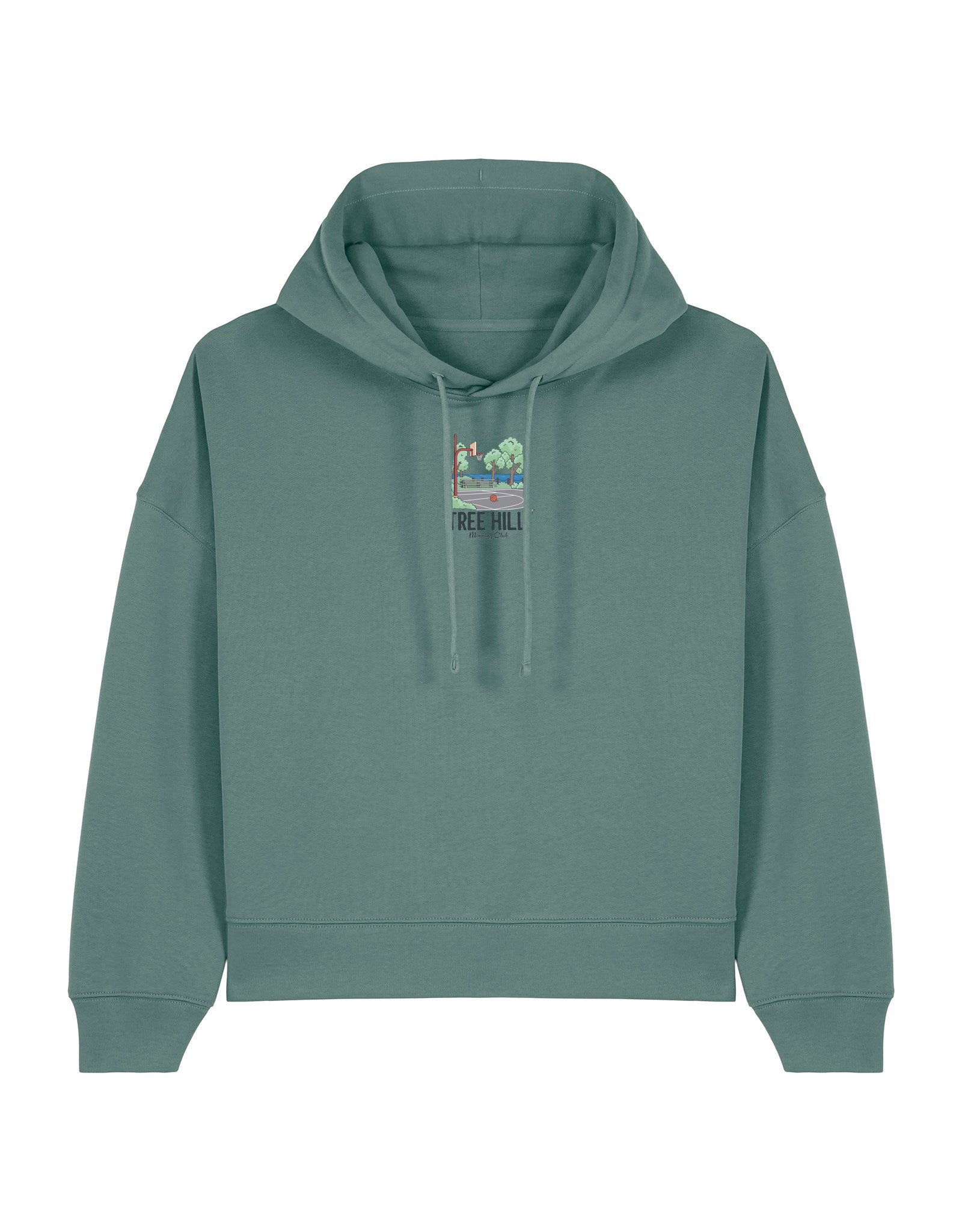 Tree Hill Printed Boxy Organic Cotton Hoodie