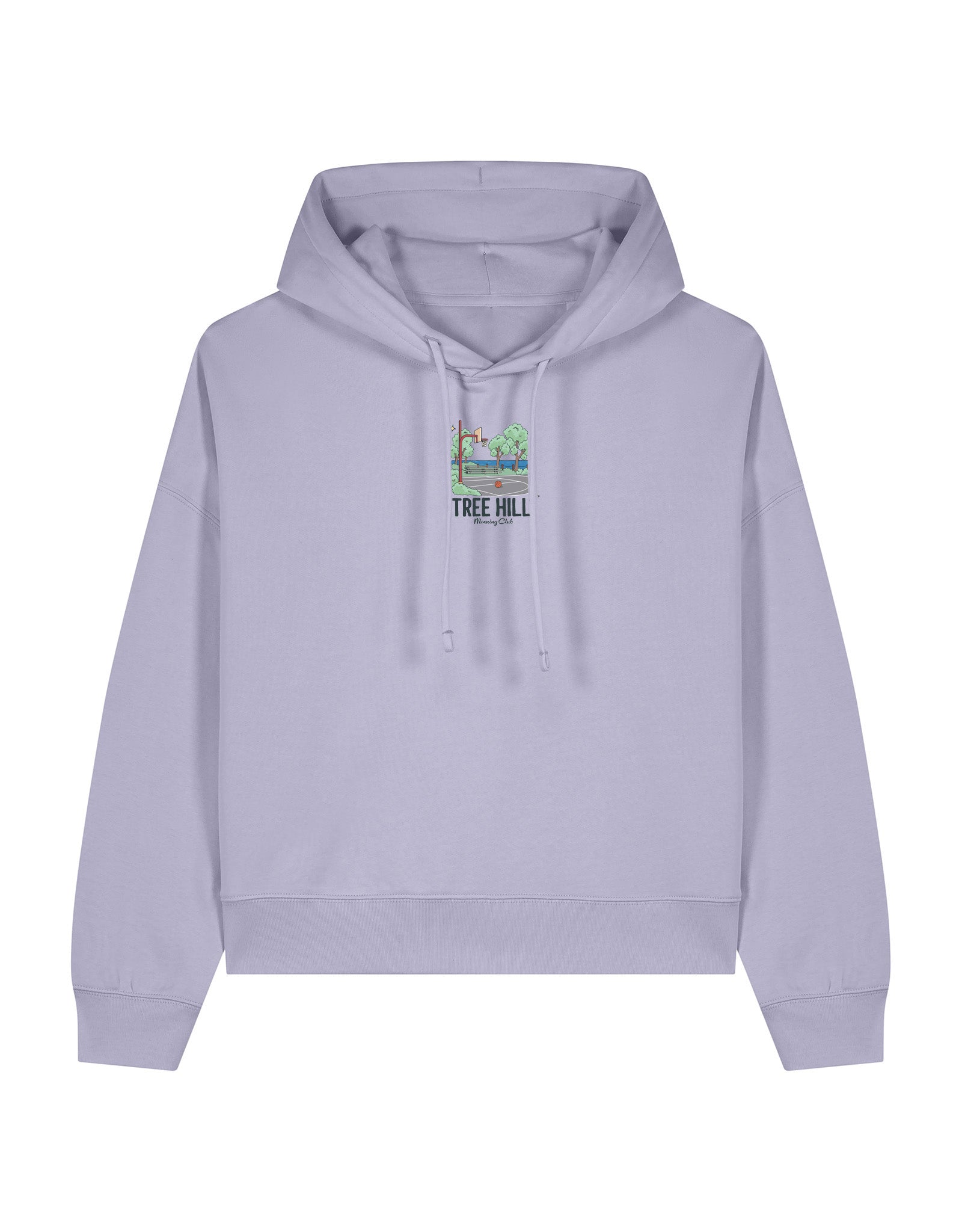 Tree Hill Printed Boxy Organic Cotton Hoodie