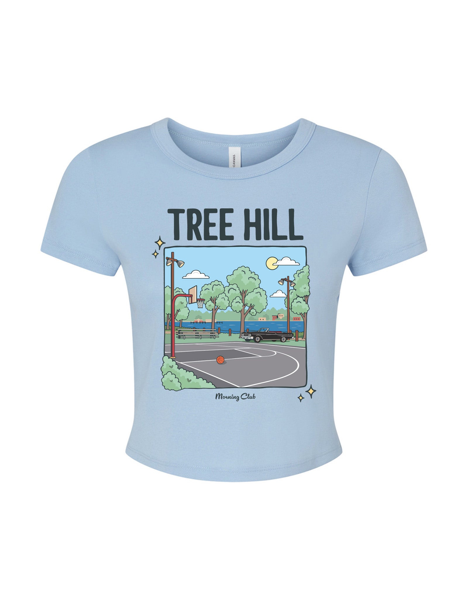 Tree Hill Printed Micro Rib Baby Tee