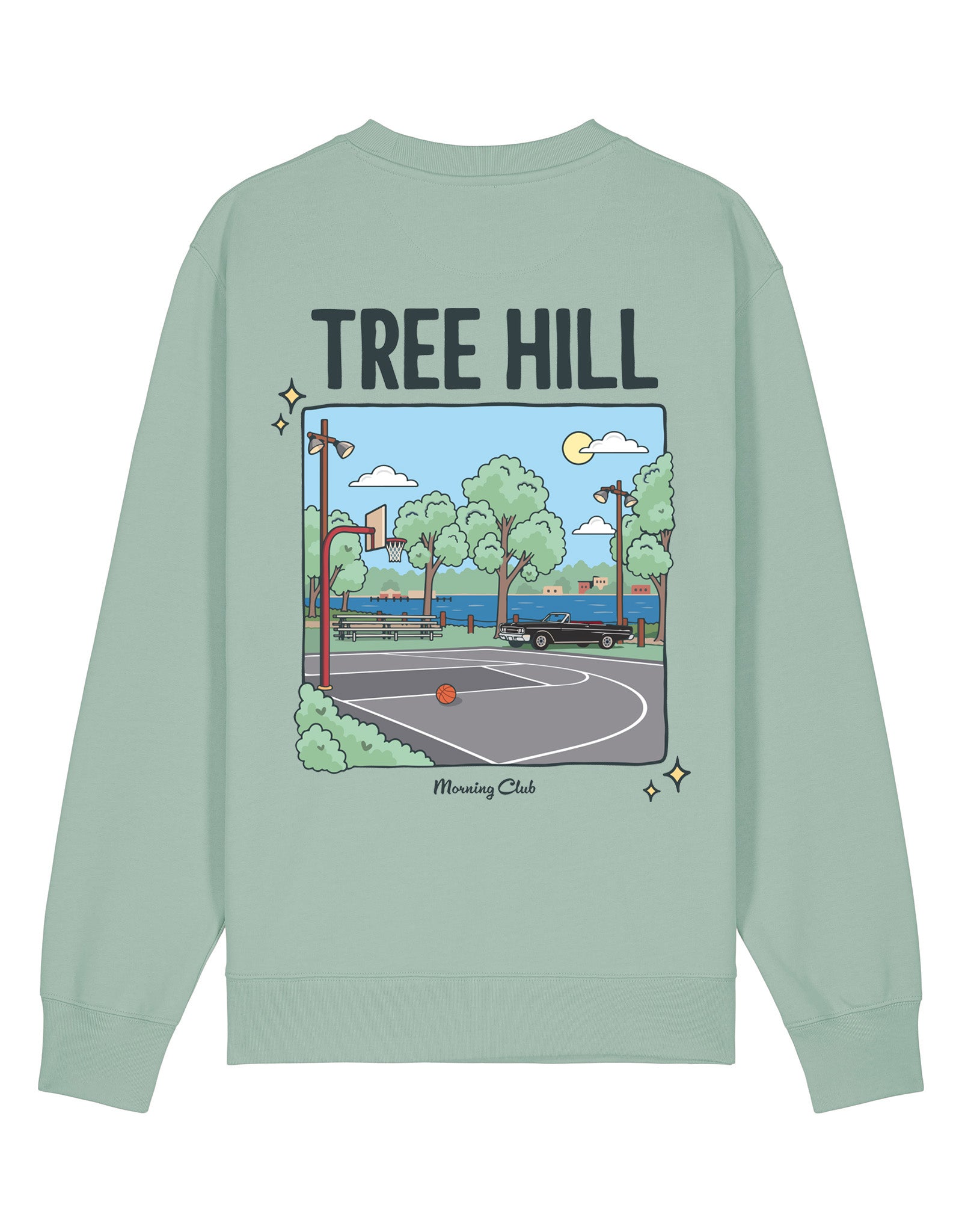 Tree Hill Printed Organic Cotton Sweatshirt