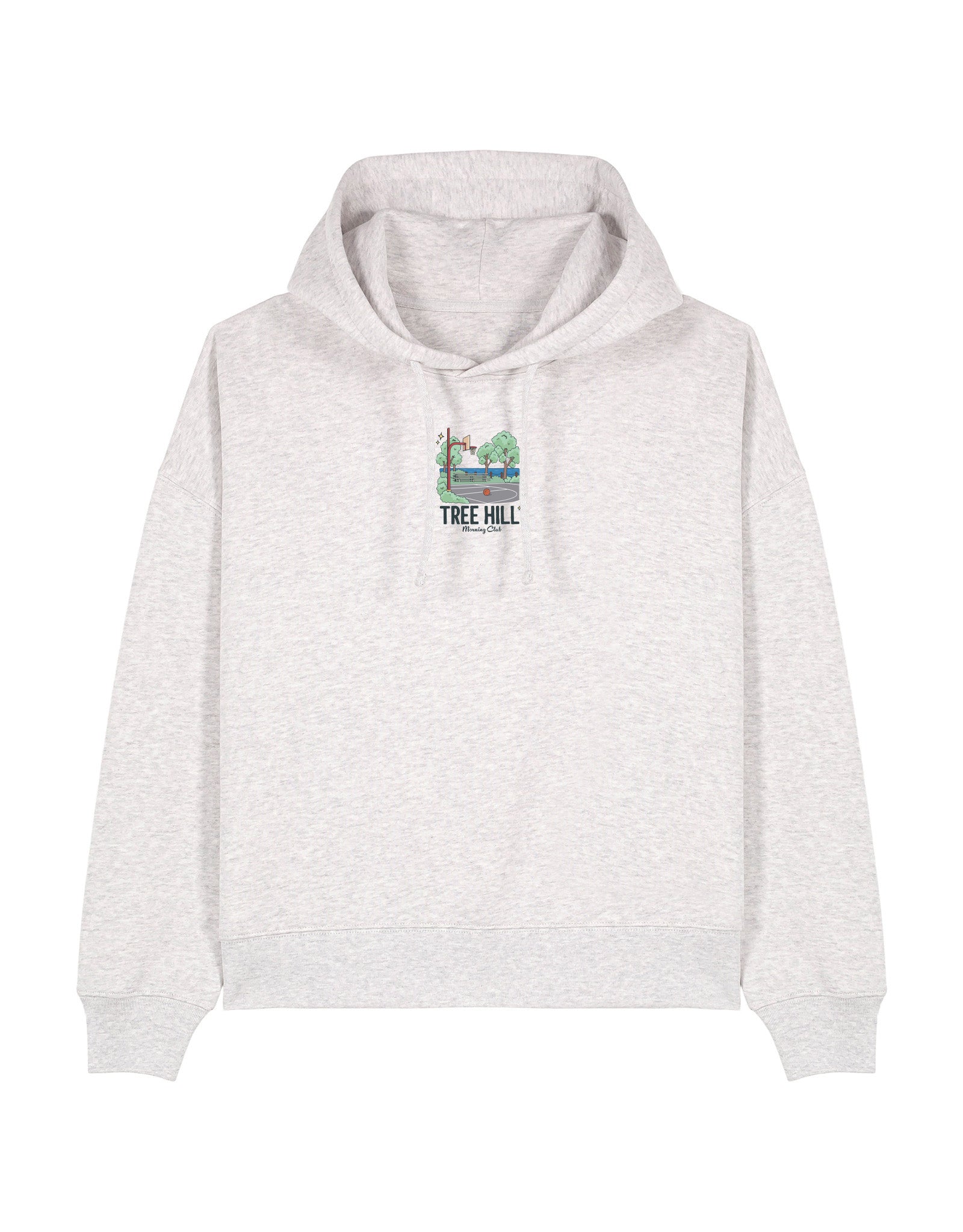 Tree Hill Printed Boxy Organic Cotton Hoodie