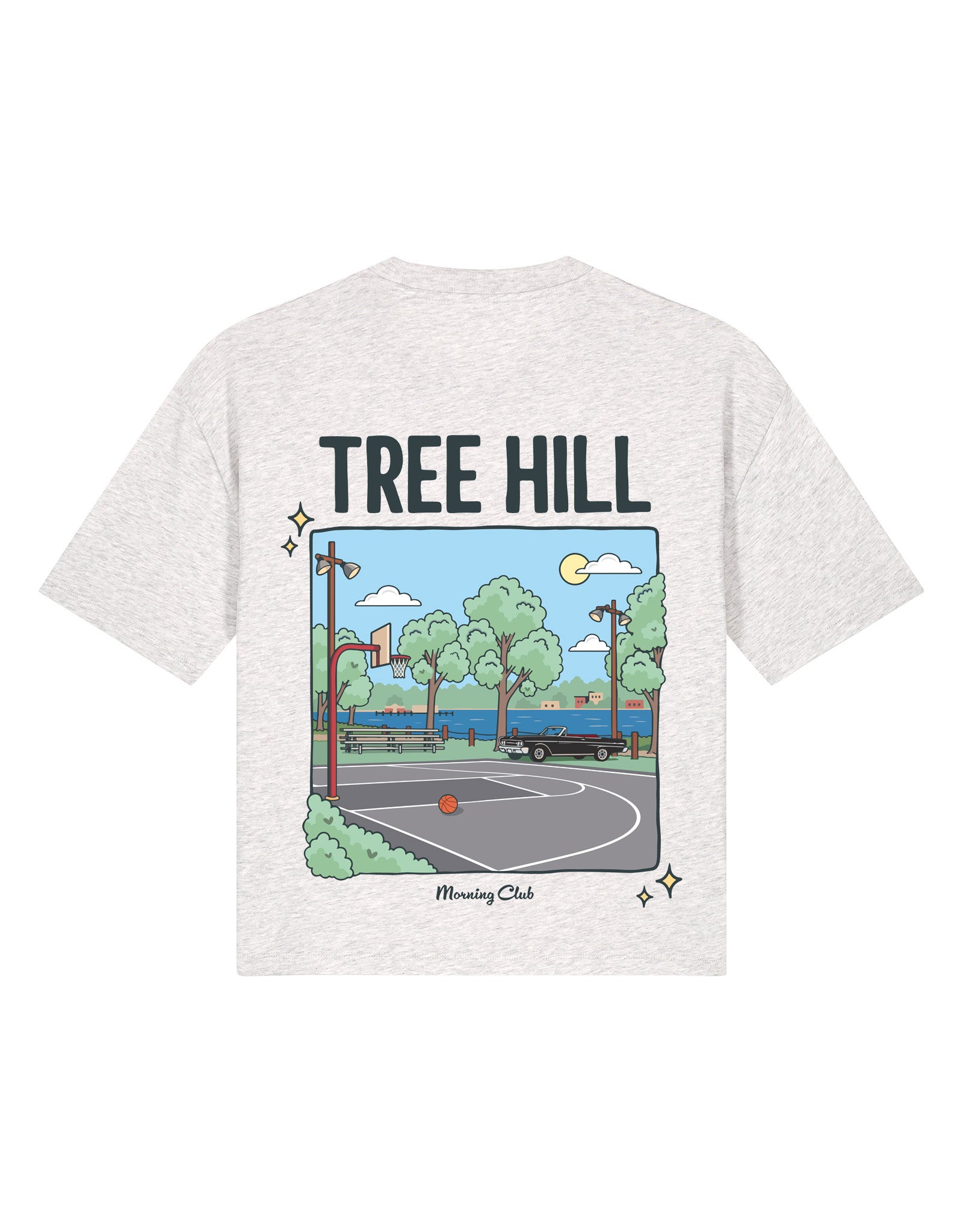 Tree Hill Printed Boxy Organic Cotton Tee