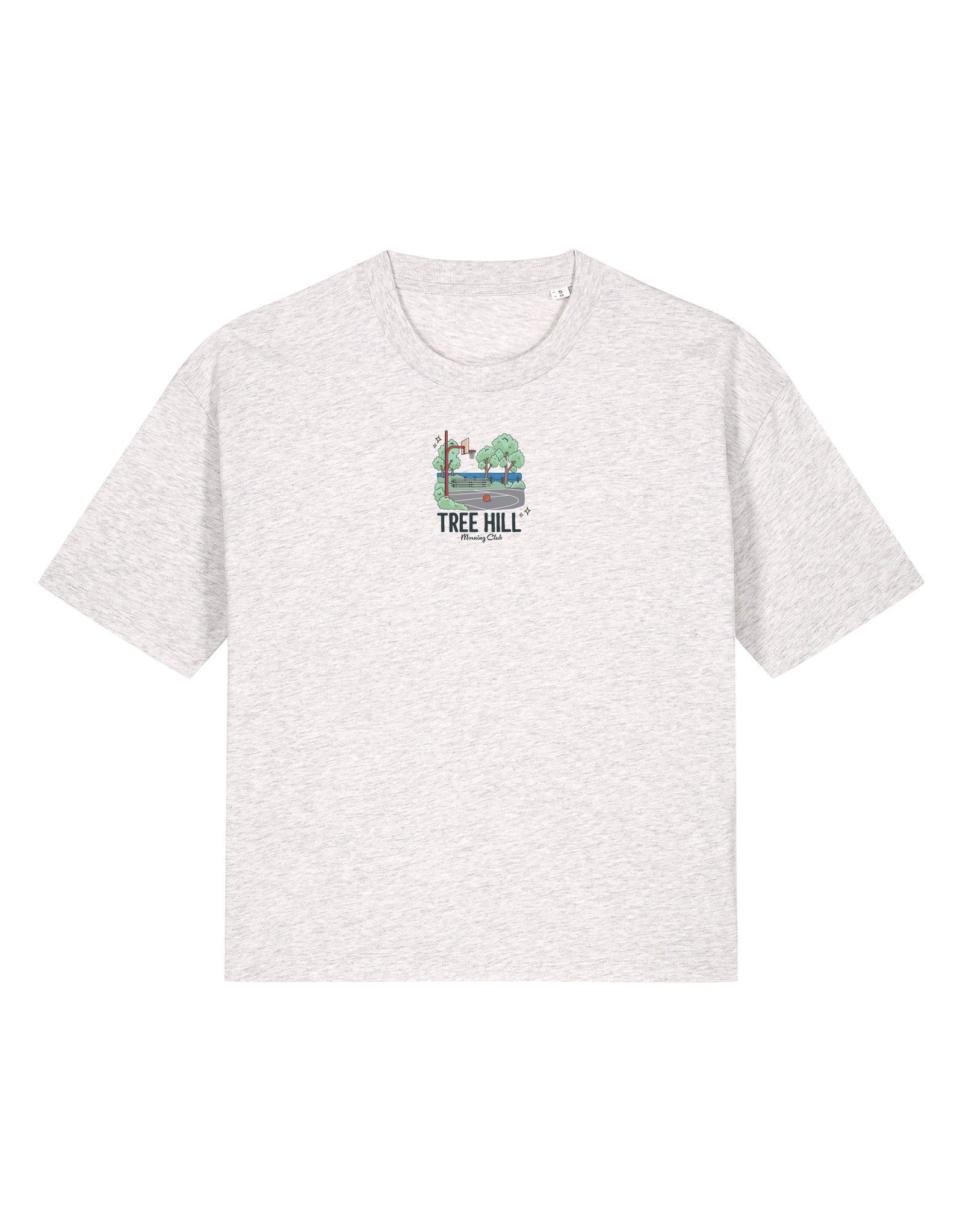 Tree Hill Printed Boxy Organic Cotton Tee