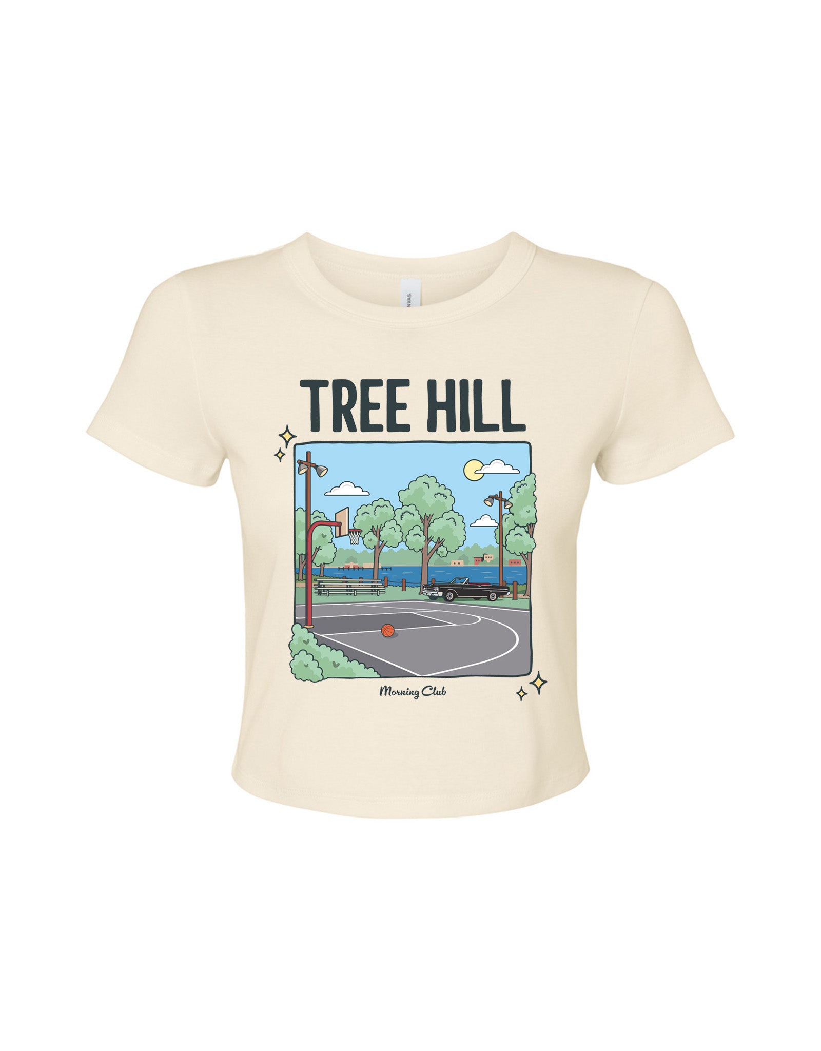 Tree Hill Printed Micro Rib Baby Tee