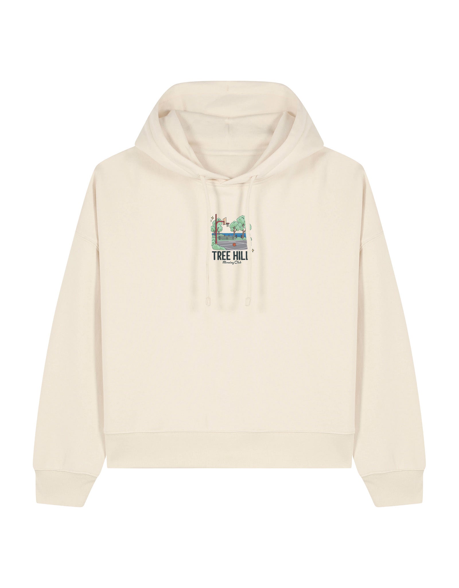 Tree Hill Printed Boxy Organic Cotton Hoodie