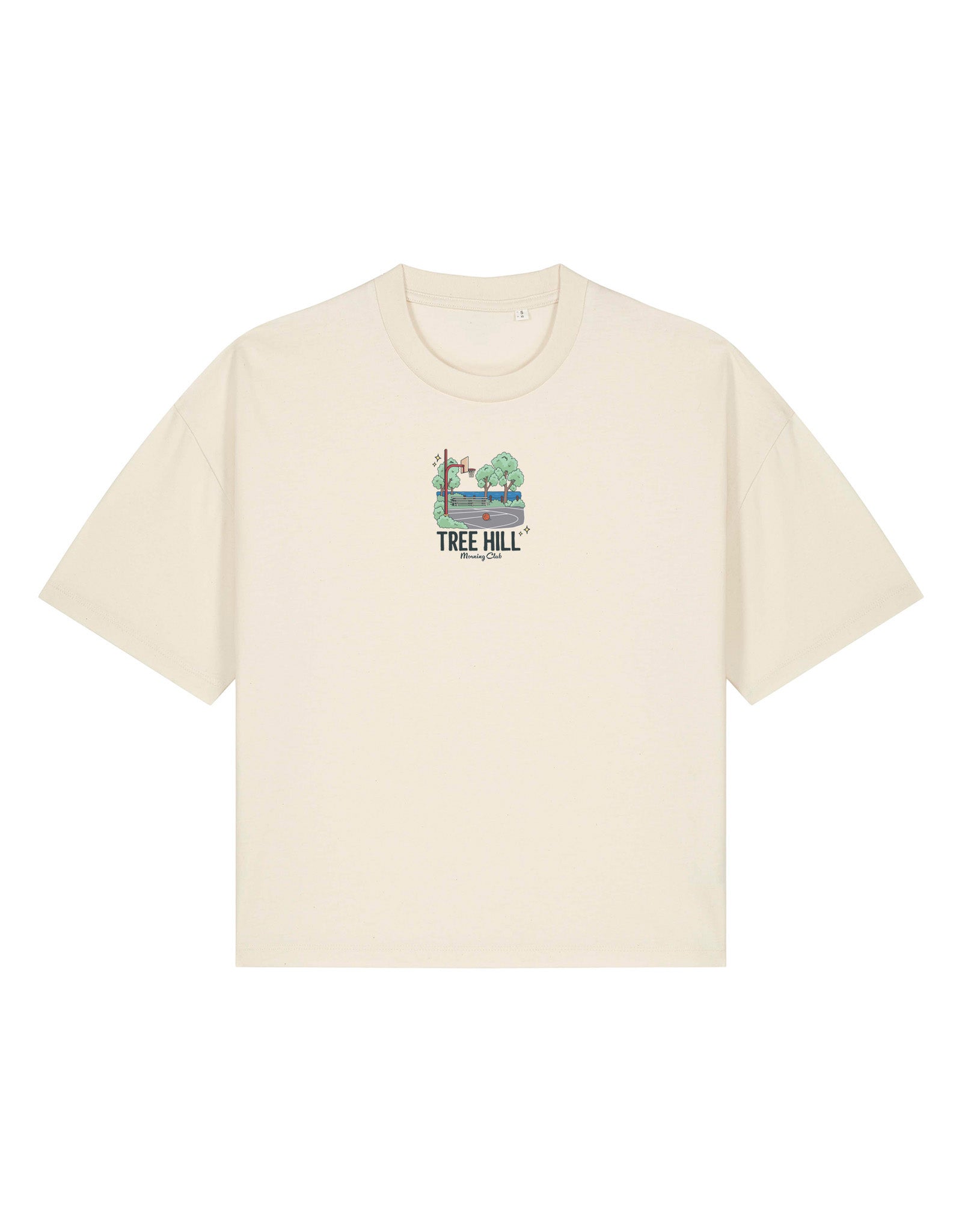 Tree Hill Printed Boxy Organic Cotton Tee