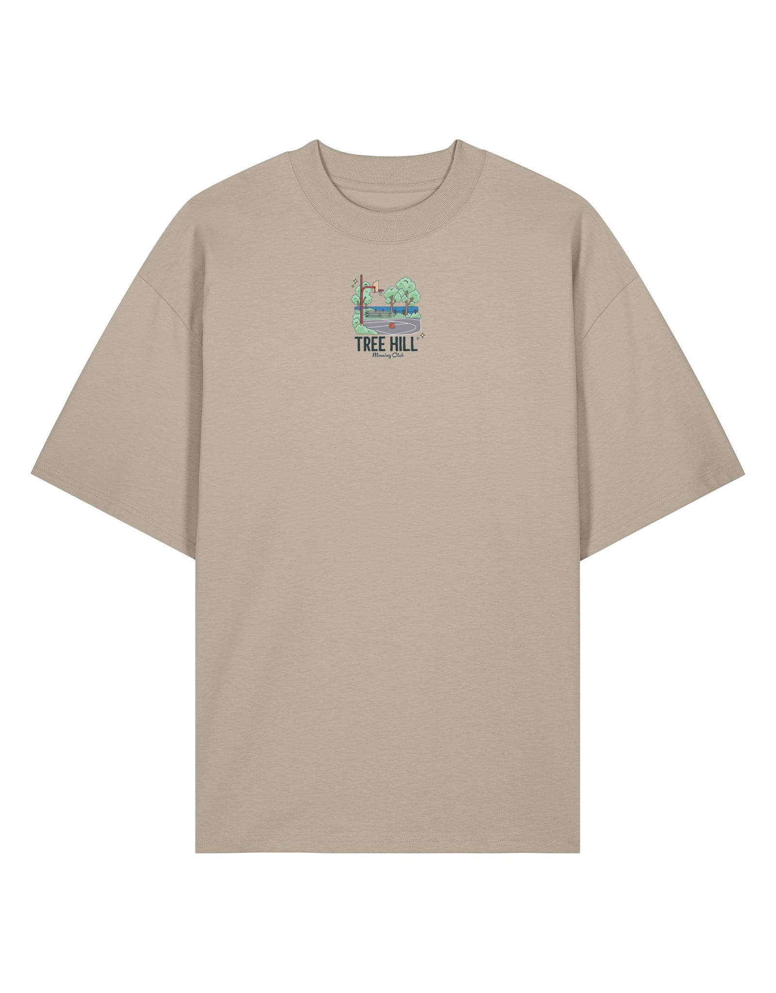 Tree Hill Printed Oversized Organic Cotton Tee