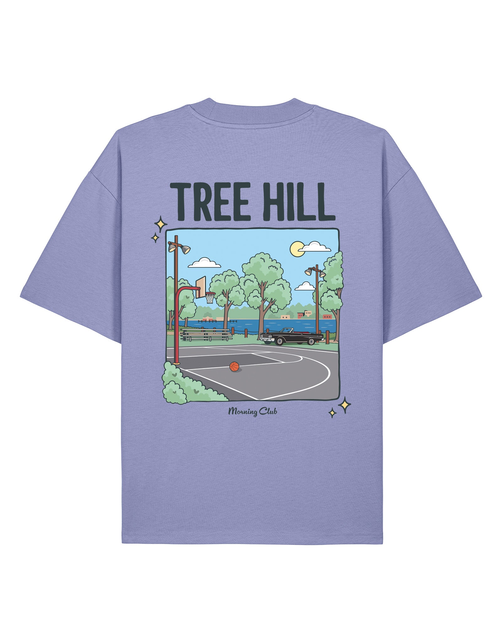 Tree Hill Printed Oversized Organic Cotton Tee