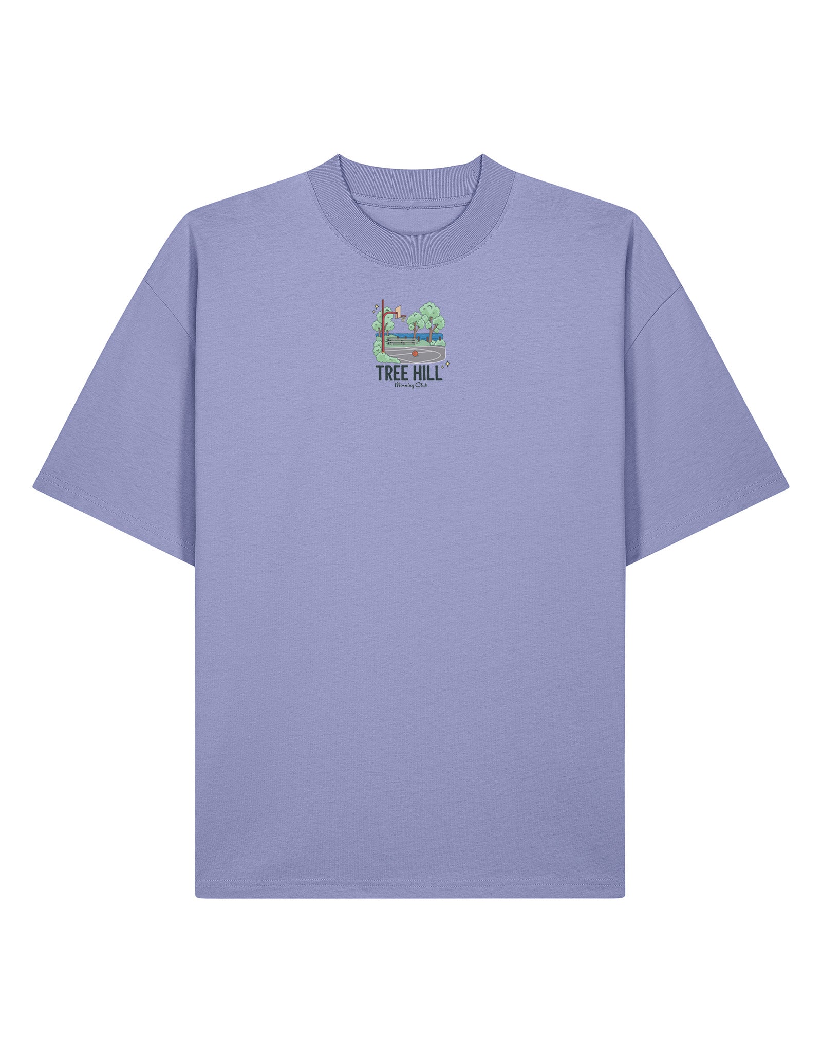 Tree Hill Printed Oversized Organic Cotton Tee