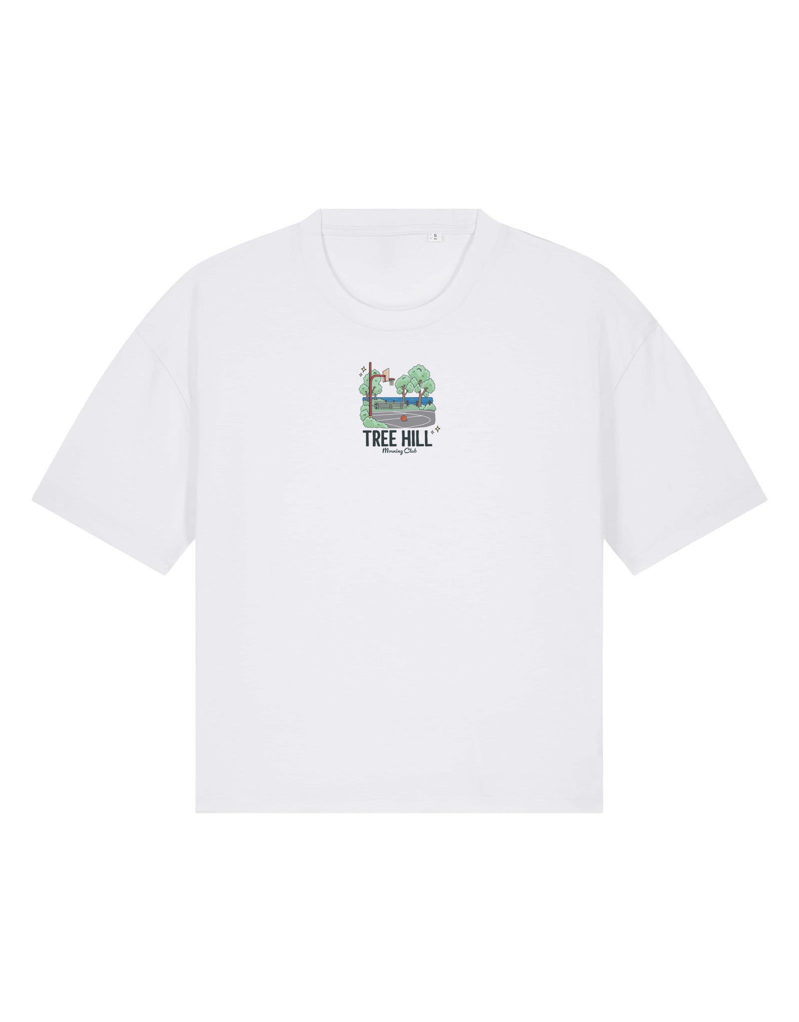 Tree Hill Printed Boxy Organic Cotton Tee