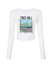 Tree Hill Printed Micro Rib Long Sleeved Tee