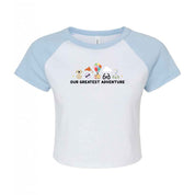 Up Embroidered Micro Rib Baby Tee