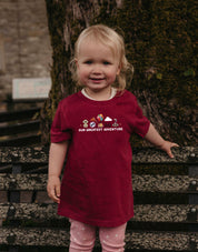 Up Embroidered Organic Cotton Childrens T-Shirt