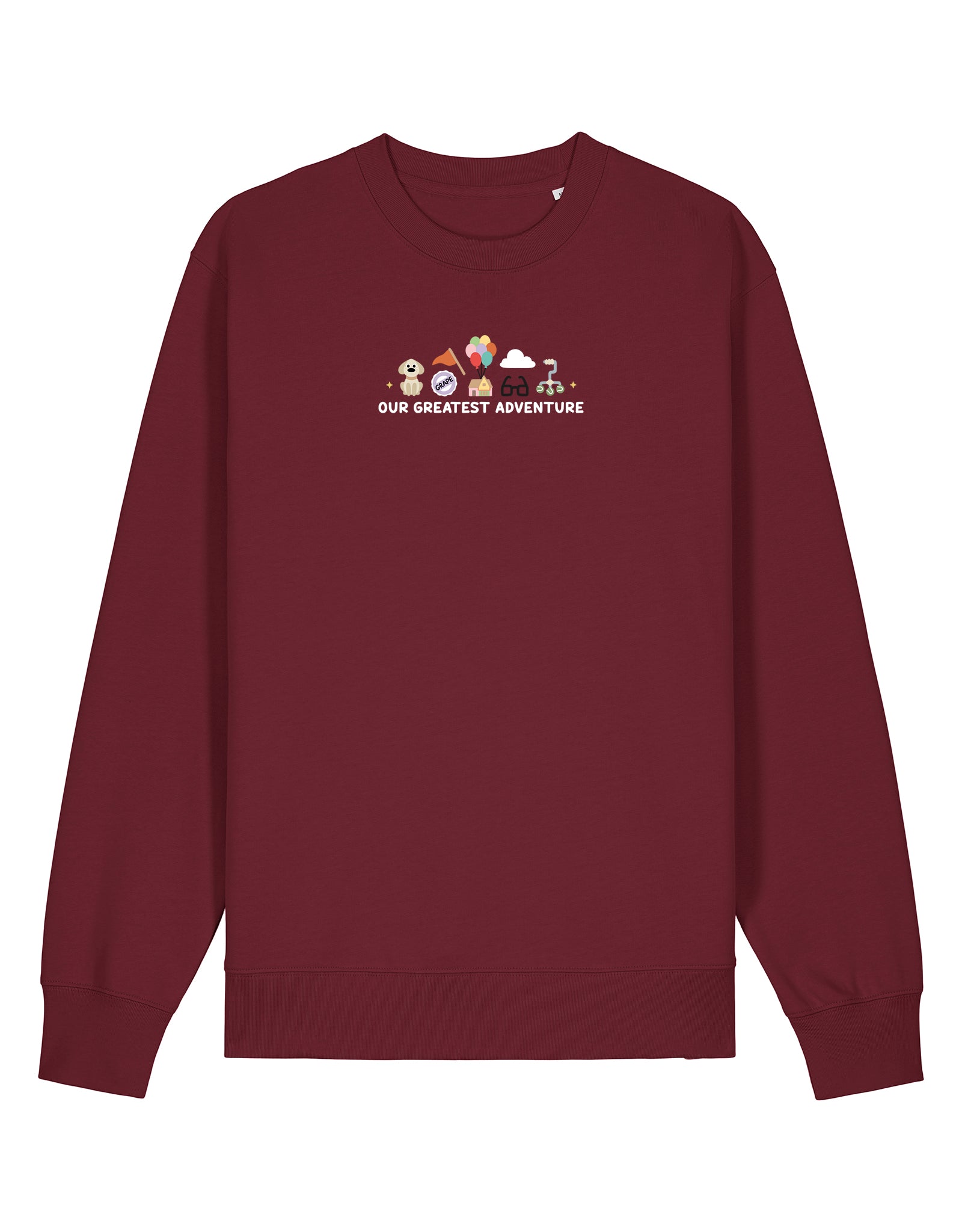 Up Embroidered Organic Cotton Sweatshirt