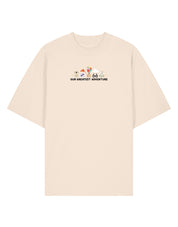 Up Embroidered Oversized Organic Cotton T-Shirt