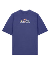 Up Embroidered Oversized Organic Cotton T-Shirt