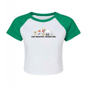 Up Embroidered Micro Rib Baby Tee