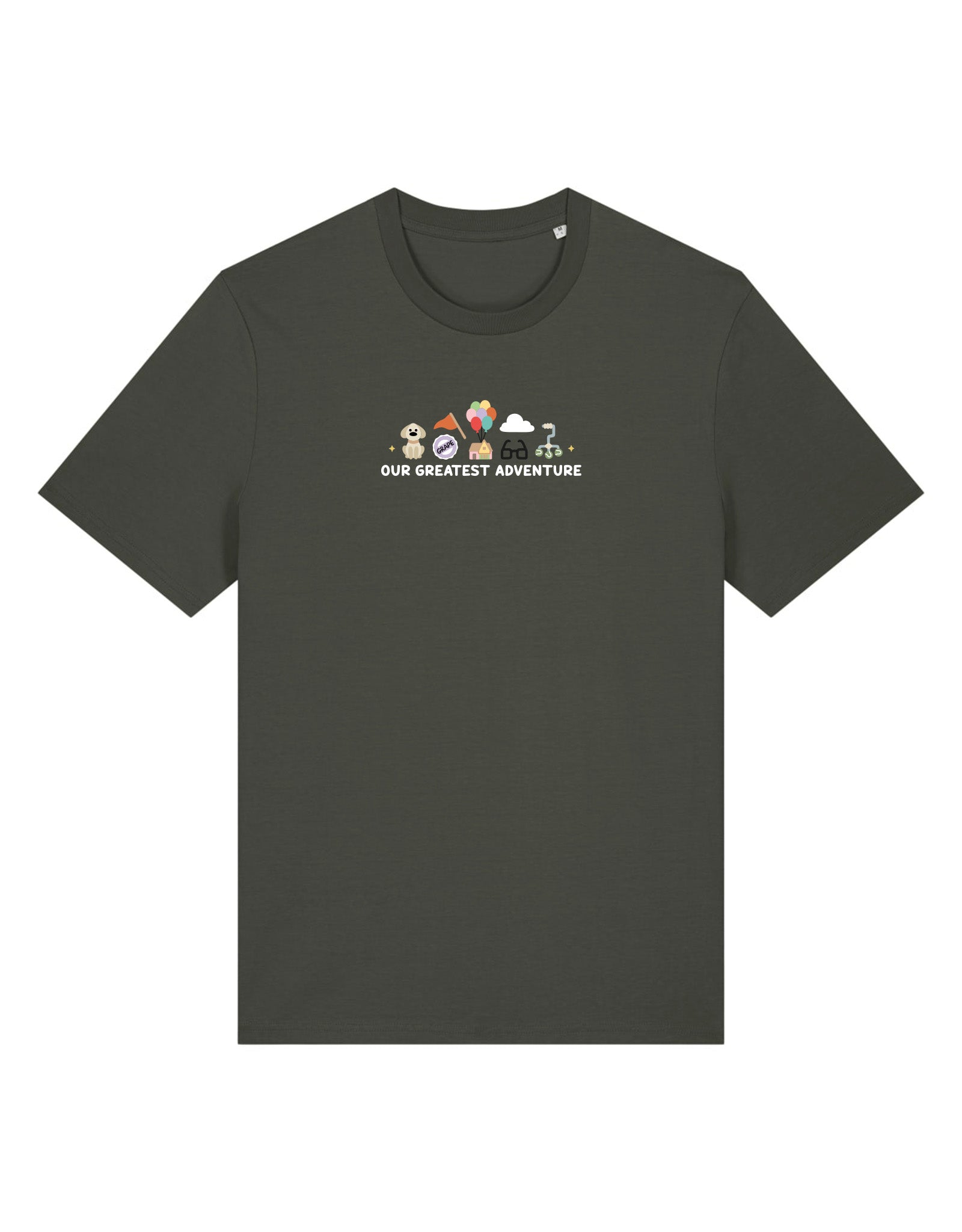 Up Embroidered Organic Cotton T-Shirt