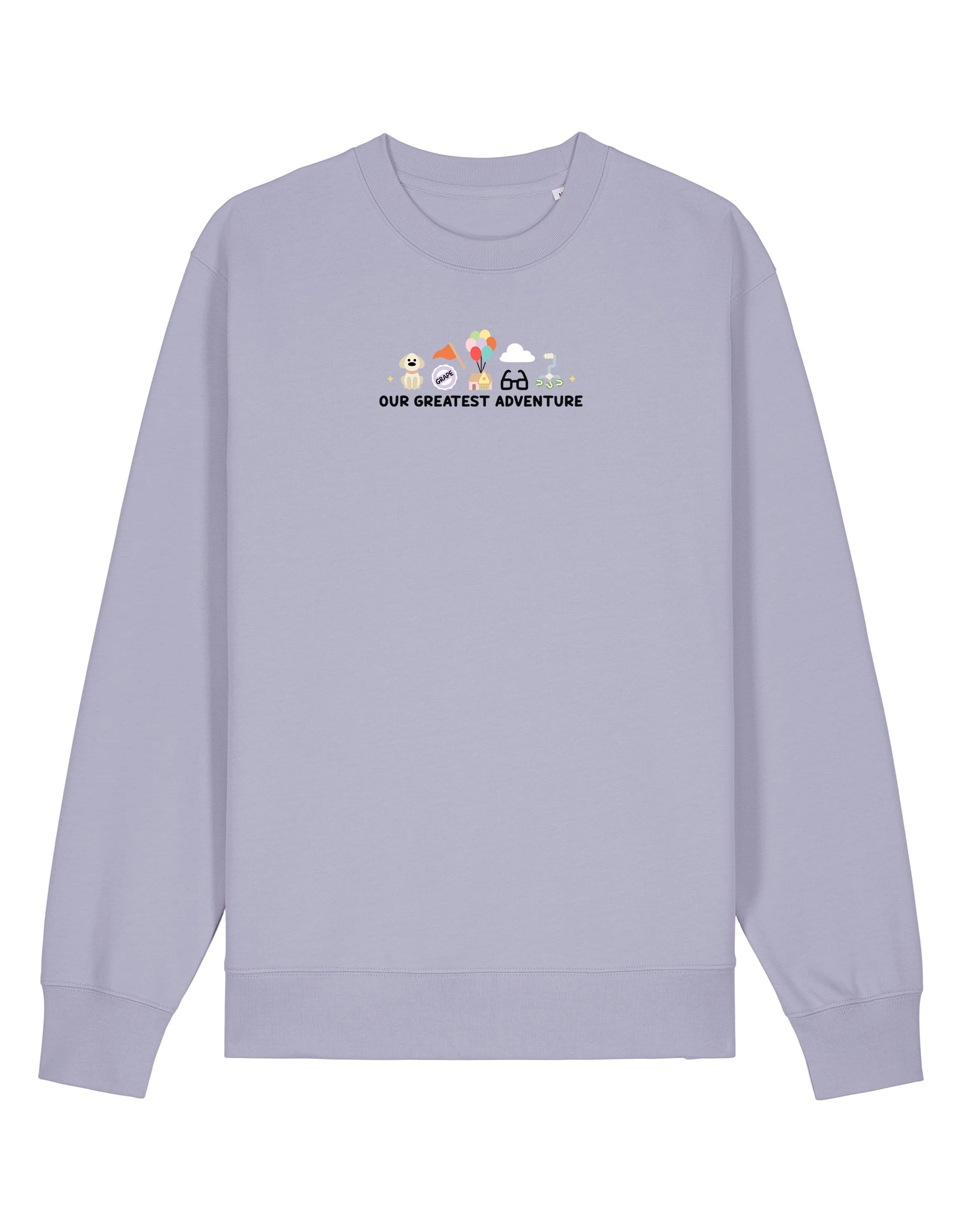 Up Embroidered Organic Cotton Sweatshirt