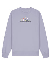 Up Embroidered Organic Cotton Sweatshirt