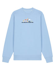 Up Embroidered Organic Cotton Sweatshirt