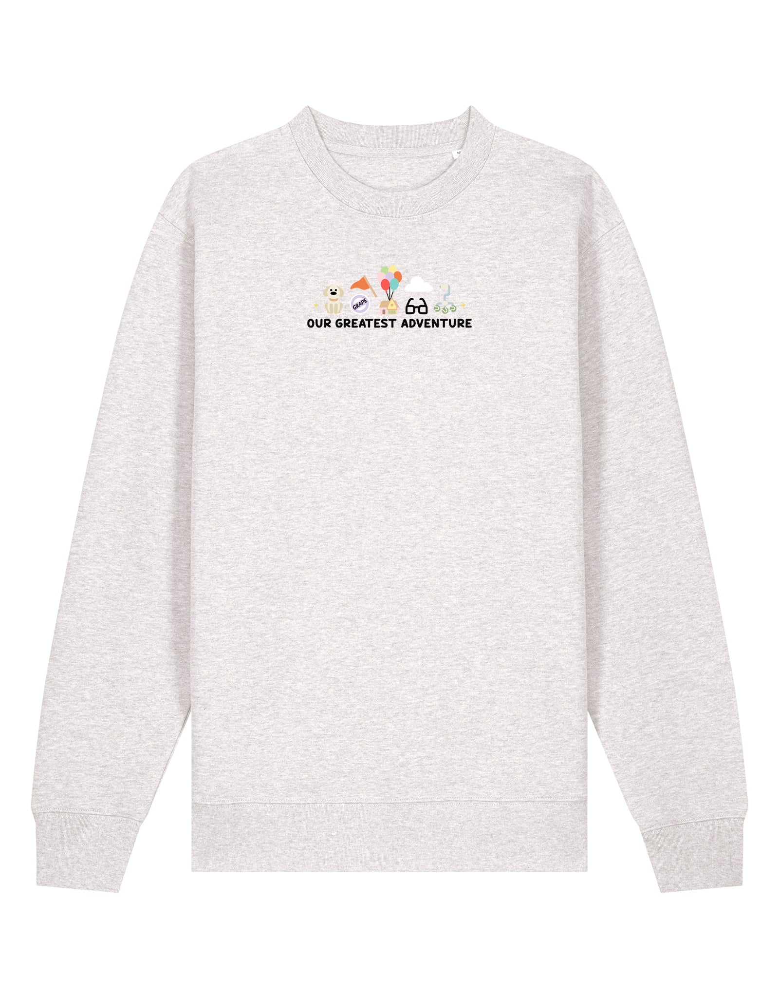 Up Embroidered Organic Cotton Sweatshirt