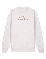 Up Embroidered Organic Cotton Sweatshirt