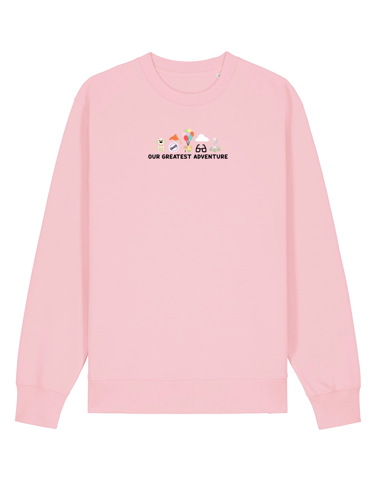 Up Embroidered Organic Cotton Sweatshirt
