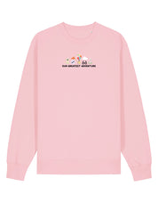 Up Embroidered Organic Cotton Sweatshirt