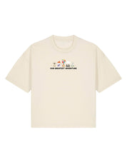 Up Embroidered Boxy Organic Cotton Tee