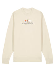Up Embroidered Organic Cotton Sweatshirt