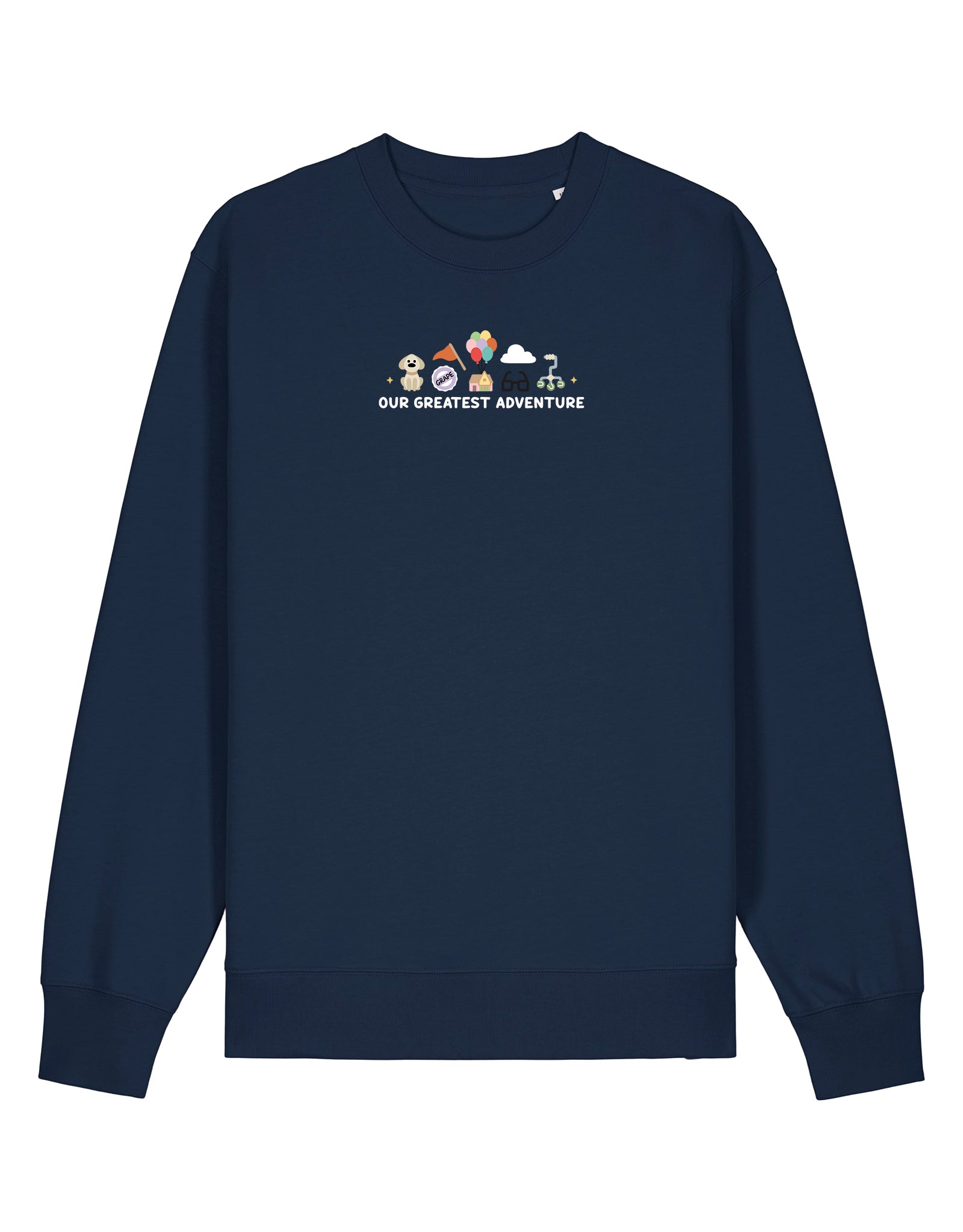 Up Embroidered Organic Cotton Sweatshirt