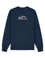 Up Embroidered Organic Cotton Sweatshirt