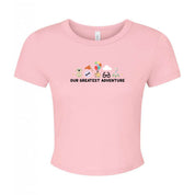 Up Embroidered Micro Rib Baby Tee