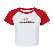 Up Embroidered Micro Rib Baby Tee