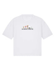 Up Embroidered Boxy Organic Cotton Tee