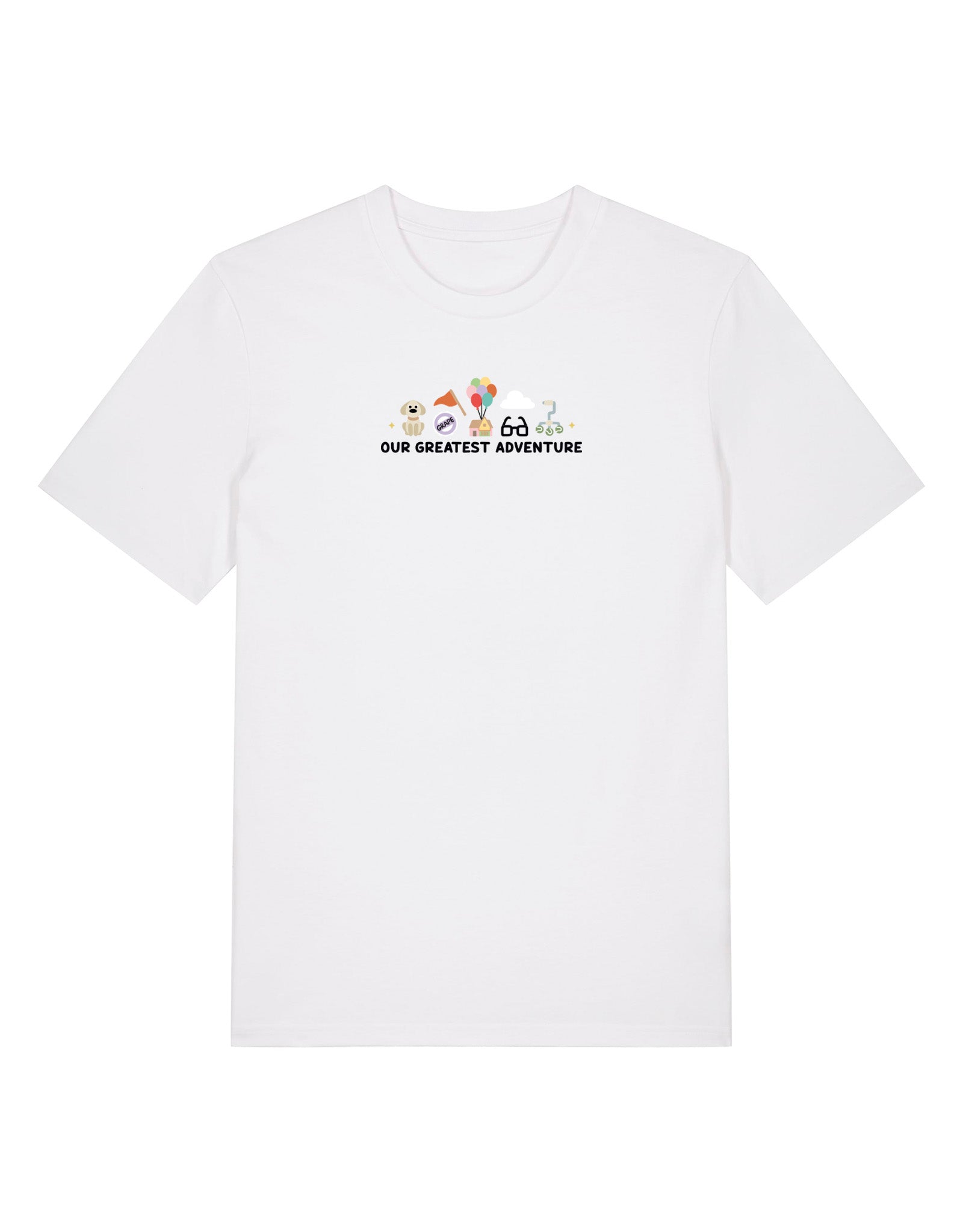 Up Embroidered Organic Cotton T-Shirt